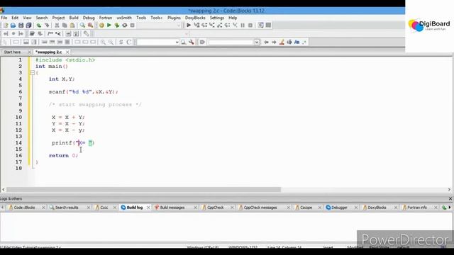 Swapping without Temp. Variable | C Programming in Bangla.