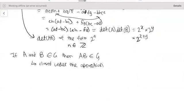 Proving that a set of matrices form a group with respect to matrix multiplication смотреть онлайн