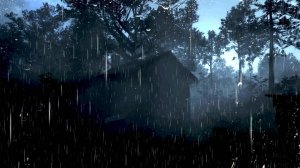 ► Звуки дождя и грома для сна: Дождливая ночь на лодочной пристани