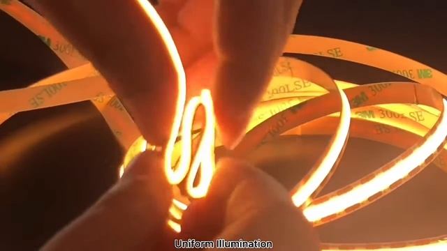 Only 7.58mm cutting length, 528led/m COB led strip light suitable for more applications.