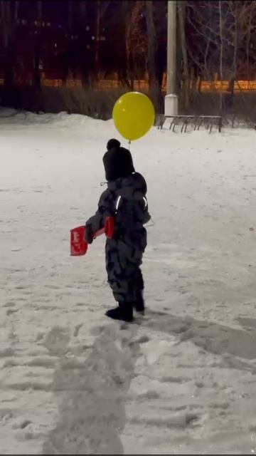 Стёпа гуляет с шариком😁