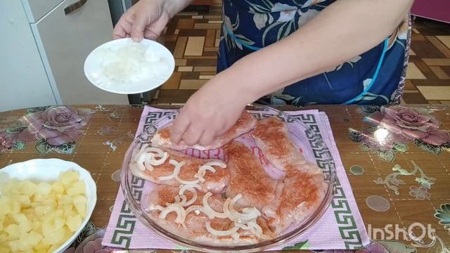 Куриные отбивные с ананасами. Готовить легко и просто. смотреть онлайн