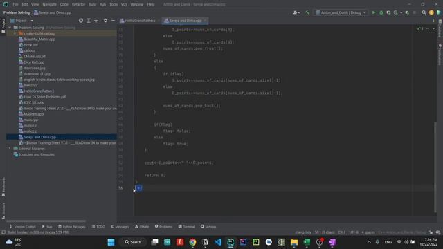 Sereja and Dima Problem--Code forces - cpp solution