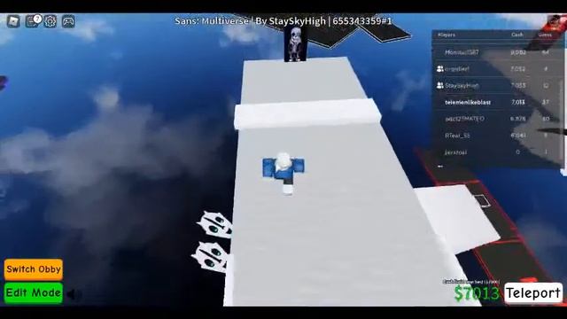 Roblox Obby Creator Playing Someone sans multiverse obby!