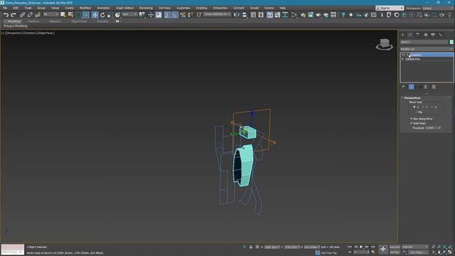 Моделирование_003. Editable poly. Модель по сплайнам смотреть онлайн