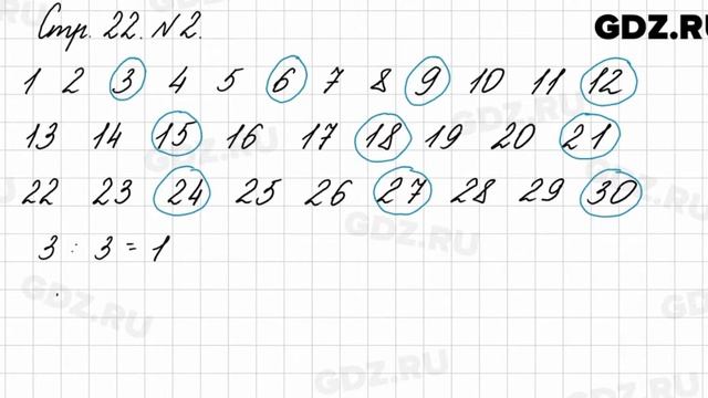 Стр. 22 № 2 - Математика 3 класс 1 часть Моро смотреть онлайн