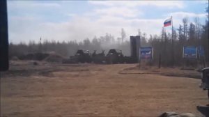 Неудачный запуск российской ракеты ЗРК С-300 во время учений.