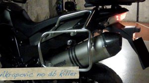 BMW F800GS Exhaust sound: Stock, None, Akrapovic, Akrapovic with db. Charliemotorcycle.blogspot.com