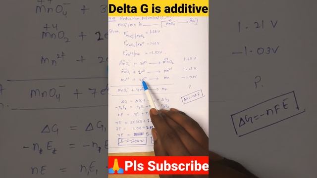 How to calculate reduction potential of complex system MnO4- to Mn and Cu2+/Cu+ #electrochemistry смотреть онлайн