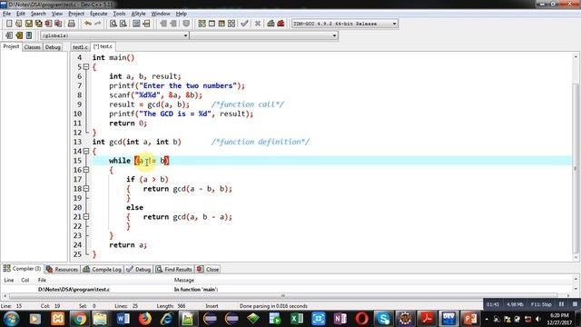27 Recursion | Find out greatest common divisor GCD using recursion in C | by Sanjay Gupta