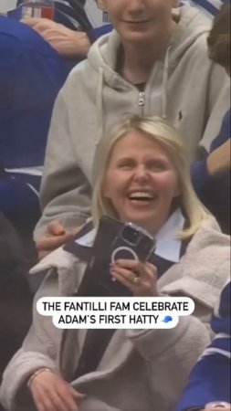 The Fantilli Family Celebrate His Hat Trick