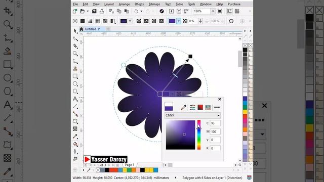 Beautiful flower Vector #coreldraw #shorts смотреть онлайн