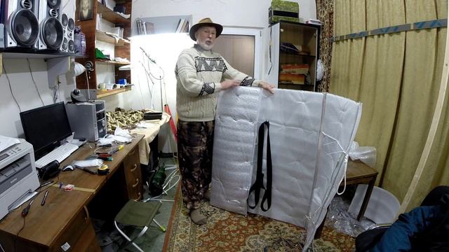 Изготовление  защитной  шторки и одновременно спасательного плота Зимняя рыбалка.  Юрий Философ.