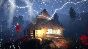Настоящие звуки дождя и грома в Туманной горе | Помогают уснуть при бессоннице