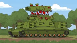 Монстр Паразит КВ 44 против КВ 6 - Мультики про танки