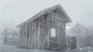 Снежная буря в замерзшем деревянном домике | Завывающий ветер и метель┇ Звуки ледяной метели