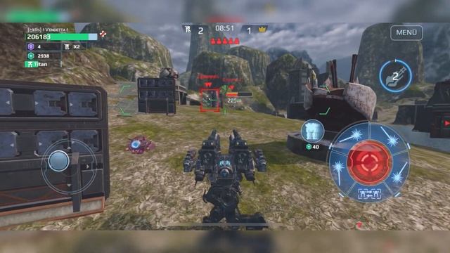 NEW Weapons Gauss & Volt on Hawk deadly combo! War Robots Gameplay WR смотреть онлайн