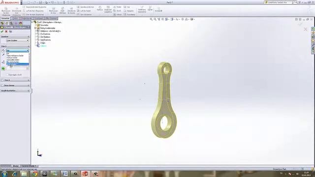 Yakın Kampüs   SolidWorks Krank Biyel Mekanizması   2   Biyel Kolu
