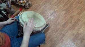 Джембе-композиция Самба для одного, школа африканских барабанов Sun Drums, Андрей Богданов
