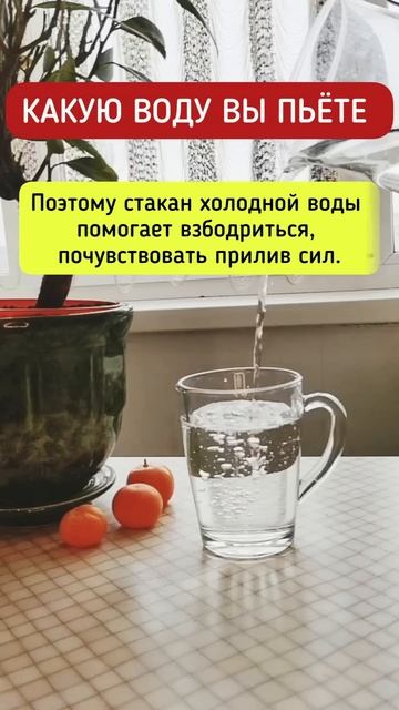 КАКУЮ ВОДУ ВЫ ПЬЁТЕ