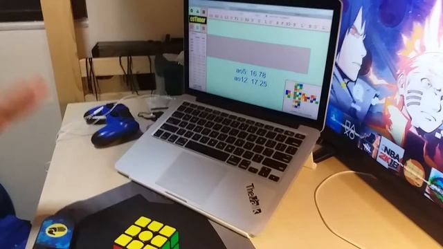 3x3 Rubiks cube 15.87 ao5 10.98 single with Gan air sm
