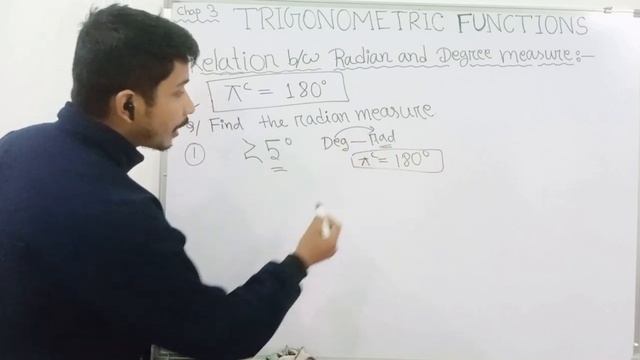 ||Trigonometric functions Part 3 , Relation between radian and degree Measure|| #class11maths