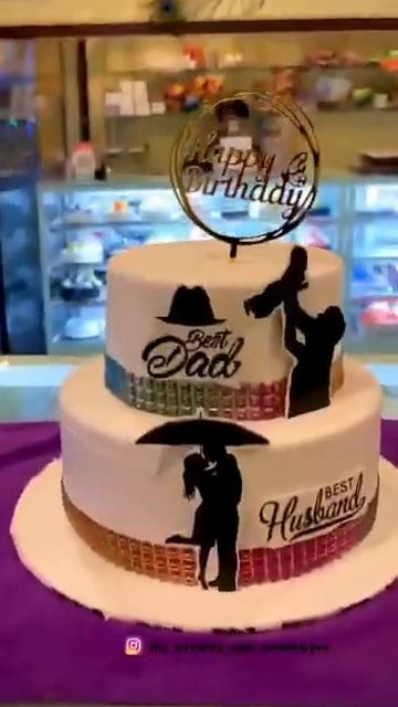 Best husband best dad cake designing something real cske pick #trending #yt #specialcake #pineapple