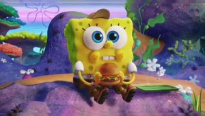 Губка боб в бегах (2020)  момент знакомство губки Боба с Гэри