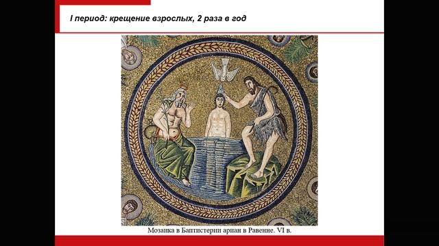 Лекция 6. Христианство в средние века: История богослужения (источники, обряд крещения)