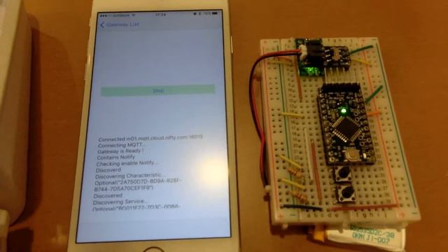 Demo video with BLESerial2 for "IoT Gateway for BLE" app. смотреть онлайн