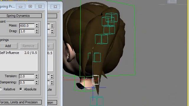 3ds max spline ik + spring controller test смотреть онлайн