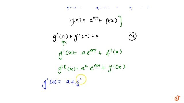 JEE MAINS 2018 A twice differentiable function f(x)is defined for all real numbers and satisfies...