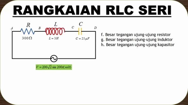 FISIKA SMA KELAS 12- PEMBAHASAN SOAL RANGKAIAN RLC SERI смотреть онлайн