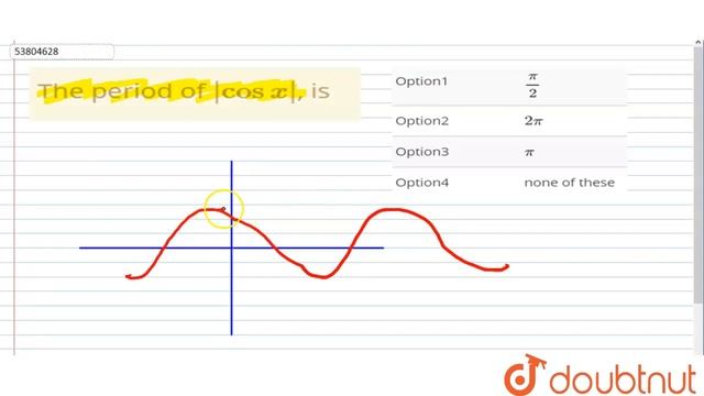 The period of `| cos x|`, is смотреть онлайн