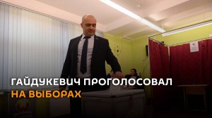 Гайдукевич проголосовал на выборах президента Беларуси