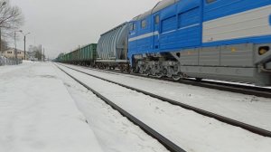 Товарный грузовой поезд #1. Удомля