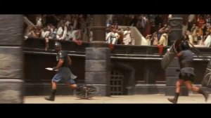 Битва против колесниц в Колизее   Гладиатор