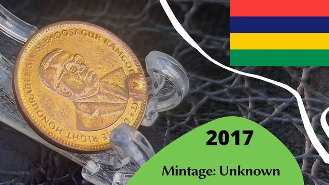 Coin from Mauritius 5 cents 2017 смотреть онлайн
