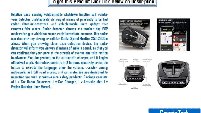 Best Cobra Laser Radar Detector 2023 Review on Amazon USA