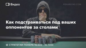 Как подстраиваться под ваших оппонентов за столами - советы от рега NL1000 «EXZ1k»