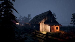 Сильный лесной дождь с грозой для незабываемого отдыха 4K | Звук дождя и грома ASMR