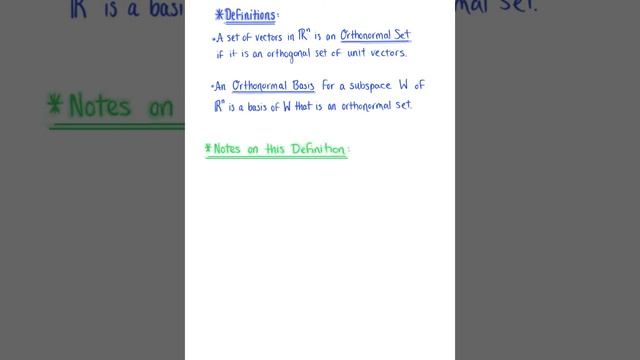 Orthonormal Sets of Vectors смотреть онлайн