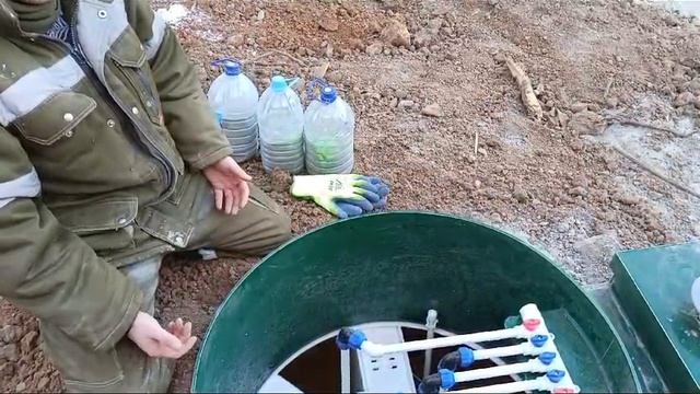 Монтаж септика Екатеринбург .  Обзор станции УБО GLOSEN 5 П МИНИ.