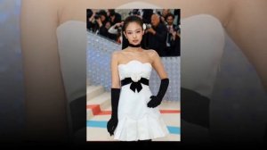 K pop Singer Black pink Jennie Surprise Arrival at Met Gala 2023.