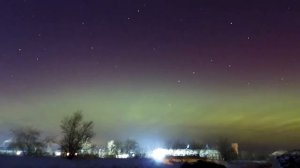 TimeLapse. Северное сияние. Юг Омской области