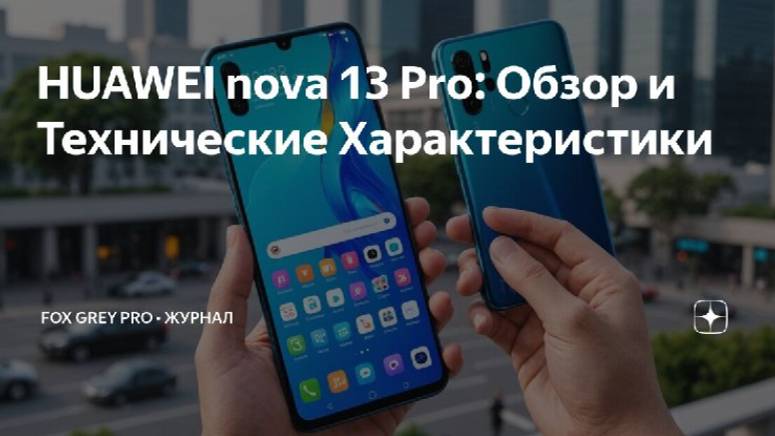 HUAWEI nova 13 Pro. Обзор и Технические Характеристики (Fox Grey news)