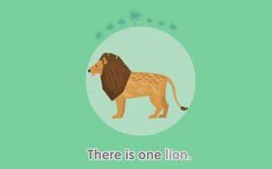A0-A1 How many lions🦁 are there? Песня с оборотом there is/are.