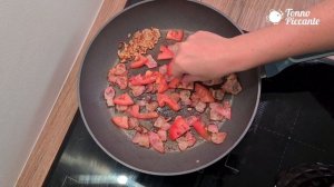 🍝 ПАСТА мини КАРБОНАРА с БЕКОНОМ и помидорами