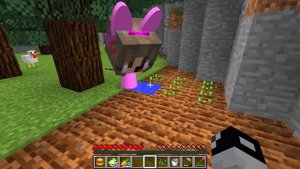 МОЙ ДРУГ НУБ ПРЕВРАТИЛСЯ В СПРУНКИ ДЕВУШКУ В МАЙНКРАФТ SPRUNKI INCREDIBOX MINECRAFT РАКУН И ДОЧКА