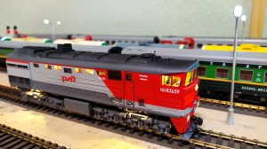 Модель секции тепловоза 2ТЭ10М. Тест тяговых характеристик модели.